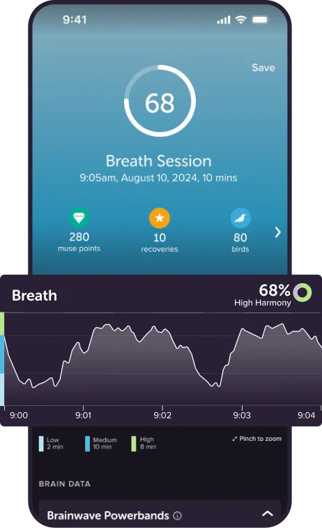 Muse Breath session screen